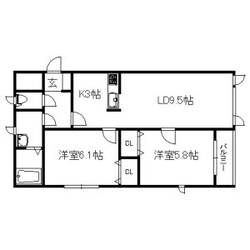 新道東駅 徒歩4分 3階の物件間取画像